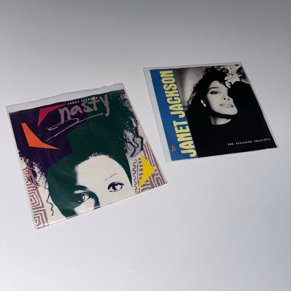2 JANET JACKSON 7 INCH VINYLS